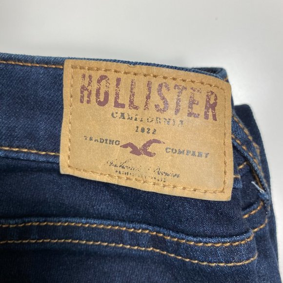 Hollister Womens Jeans Dark Wash Skinny Blue Sz 25x34 - Picture 4 of 12